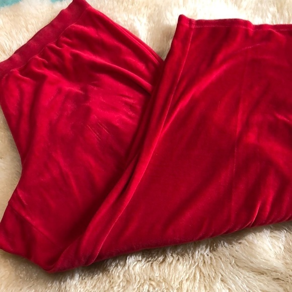 Red velour pants size 22 - Picture 1 of 10